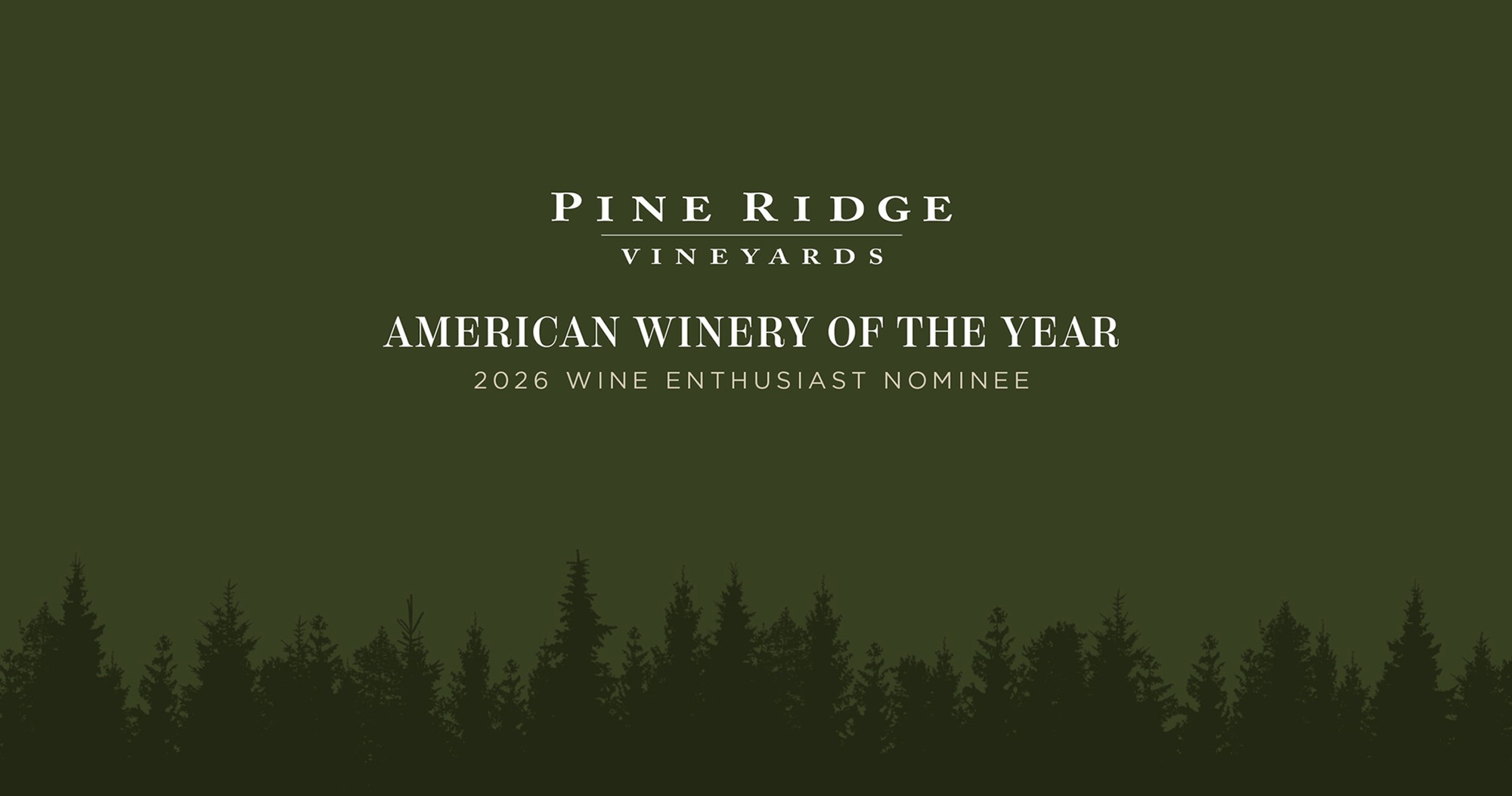 Pine Ridge Vineyards in Napa Valley, a 2026 Wine Enthusiast American Winery of the Year nominee.