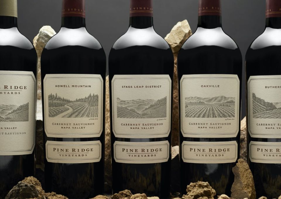 Pine Ridge Brand bottles