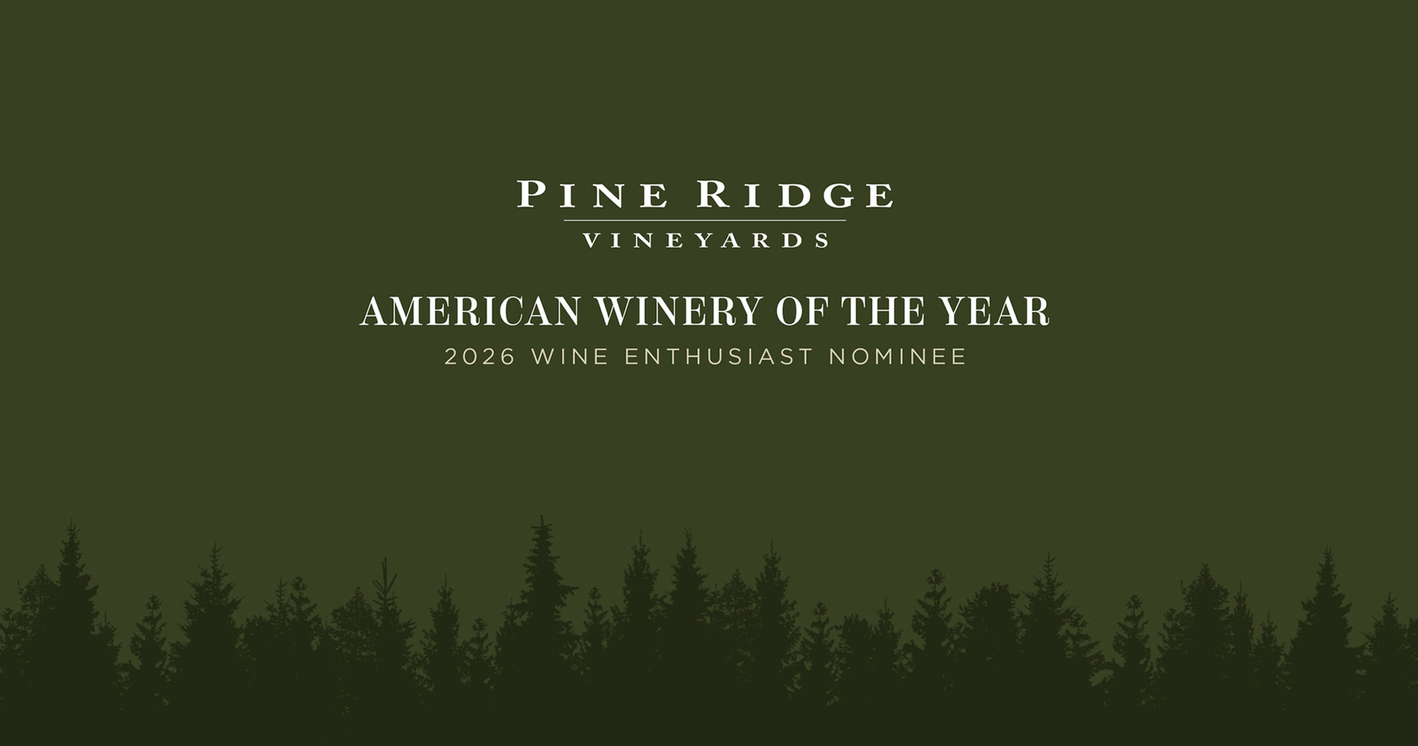 Pine Ridge Vineyards in Napa Valley, a 2026 Wine Enthusiast American Winery of the Year nominee.